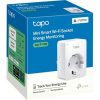 TP-Link Okos Dugalj - Tapo P110M (230V-16A; 2,4GHz WiFi; Távoli hozzáférés; Ütemezés; Távoli mód; Energia figyelés)