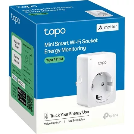 TP-LINK Okos Dugalj Wi-Fi-s Mini, Fogyasztás mérővel, TAPO P110M
