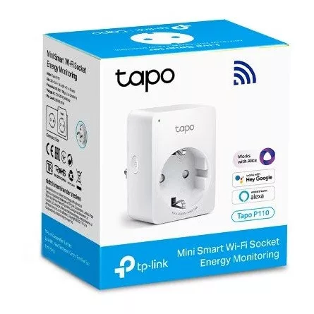 TP-LINK Okos Dugalj Wi-Fi-s Fogyasztás mérővel, TAPO P110
