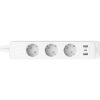 TP-Link Okos Elosztósor - Tapo P300 (230V-10A; 2,4GHz; BT4.2; 3x aljzat; 1,5m kábel; 2xUSB; 1xUSB-C; Ütemezés; Táv.mód)