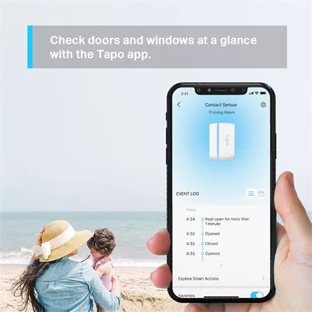 TP-LINK Okos Ablak/Ajtó Nyitás Érzékelő, TAPO T110
