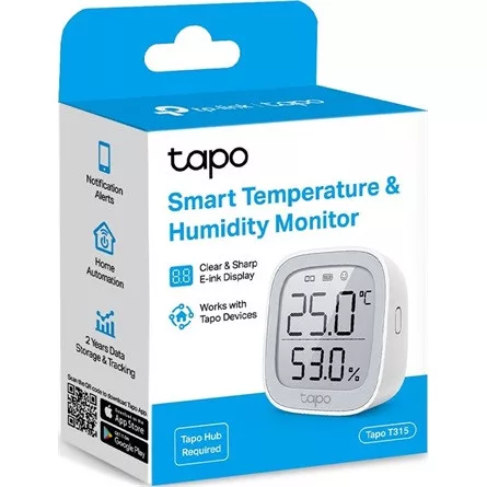 TP-LINK Okos Hőmérséklet és Páratartalom Monitor, TAPO T315