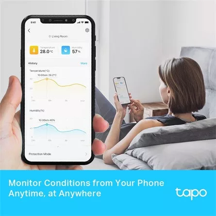 TP-LINK Okos Hőmérséklet és Páratartalom Monitor, TAPO T315