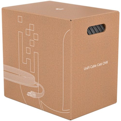 Ubiquiti U-Cable-C6-CMR is a Category 6 UTP cable that supports speeds up to 1Gbps with its 23 AWG solid copper, twisted pair conductor, 305m