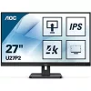 AOC IPS monitor 27" U27P2, 3840x2160, 16:9, 350cd/m2, 4ms, 2xHDMI/DisplayPort/4xUSB, Pivot, hangszóró