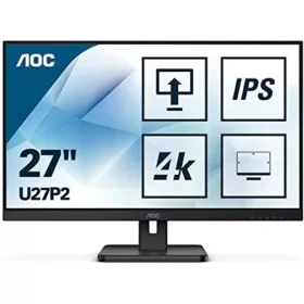   AOC IPS monitor 27" U27P2, 3840x2160, 16:9, 350cd/m2, 4ms, 2xHDMI/DisplayPort/4xUSB, Pivot, hangszóró