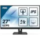 AOC IPS monitor 27" U27P2, 3840x2160, 16:9, 350cd/m2, 4ms, 2xHDMI/DisplayPort/4xUSB, Pivot, hangszóró