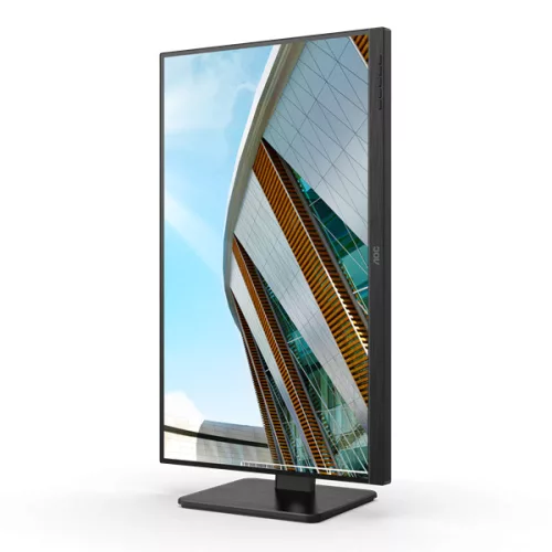 AOC IPS monitor 27" U27P2, 3840x2160, 16:9, 350cd/m2, 4ms, 2xHDMI/DisplayPort/4xUSB, Pivot, hangszóró