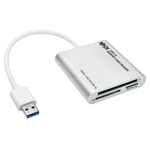 TRIPP-LITE TRIPP LITE adapter, SuperSpeed multi-drive memóriakártya olvasó/író, aluminium