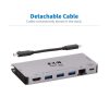 Eaton/TrippLite USB-C Dock 4K HDMI, USB 3.2, USB-A Hub, GbE, Memory Card, 100W
