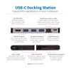 Eaton/TrippLite USB-C Dock 4K HDMI, USB 3.2, USB-A Hub, GbE, Memory Card, 100W