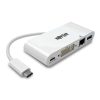 TRIPP-LITE TRIPP LITE USB-C adapter, DVI, USB-A Port, Gbe and PD Charging, fehér