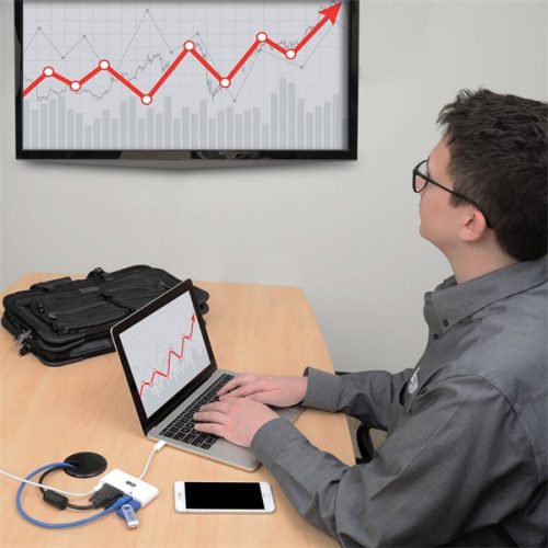 TRIPP-LITE TRIPP LITE USB-C adapter, DVI, USB-A Port, Gbe and PD Charging, fehér