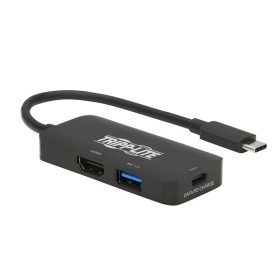   TRIPP-LITE TRIPP LITE USB-C adapter, multiport, HDMI 4K 60Hz, 4:4:4, HDR, USB-A, 100W PD töltés, fekete