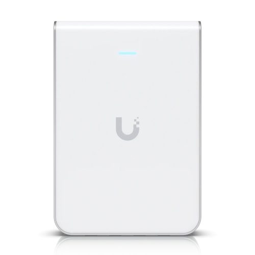 UBIQUITI UniFi6 In-Wall. Wall-mounted WiFi 6 access point with a built-in PoE switch.