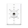 UBIQUITI UniFi6 In-Wall. Wall-mounted WiFi 6 access point with a built-in PoE switch.