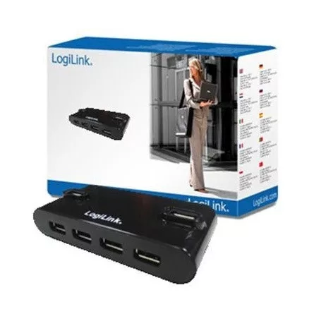 LogiLink 4 portos USB2.0 HUB táppal