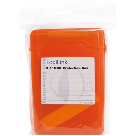 LogiLink Protection Box 3.5" HDD védőtok narancssárga