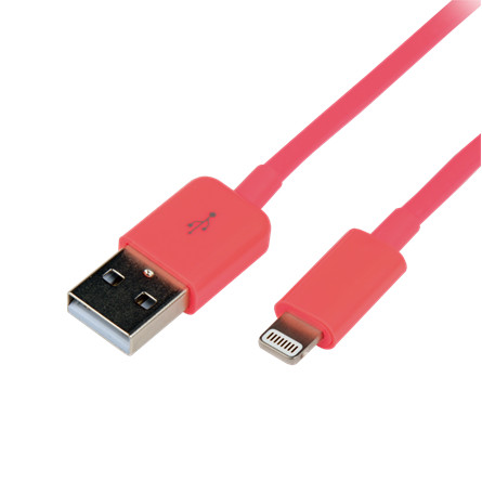 LogiLink MOBIL LogiLink UA0200 Apple® Lightning USB csatlakozó kábel - 1m - Piros