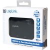 LogiLink 2-portos USB3.0 switch fekete (USB-B bemenet, USB-A kimenet)