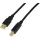 LogiLink USB-A 2.0 -> USB-B 2.0 M/M aktív repeater 10m fekete