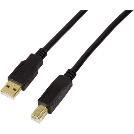 LogiLink USB-A 2.0 -> USB-B 2.0 M/M aktív repeater 10m fekete