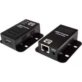   LogiLink USB-A 2.0 -> RJ45 CAT5 UTP F/F aktív extender fekete 50m
