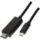 LogiLink USB-C 3.2 Gen1 -> HDMI 2.0 M/M video kábel 1.8m fekete DP Alt Mode