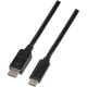 LogiLink USB-C -> DisplayPort 1.2 M/M video kábel 1.8m fekete