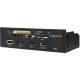 Delock UA0341 4-portos 5.25" USB-C USB3.0 hub fekete eSATA CF M2 MS SD microSD XD 