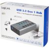 LogiLink UA0386 5-portos USB3.0 hub szürke (külön kapcsolható)