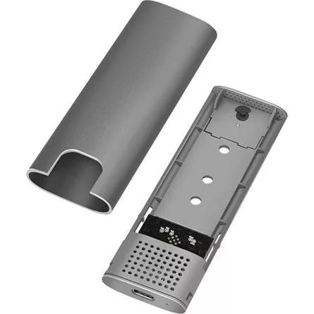 Logilink USB 3.2 Gen 2x1 ház M.2 NVMe (PCIe) és SATA (NGFF) SSD-khez, ezüst