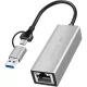 Logilink USB-A/-C   2,5G Ethernet hálózati adapter, szürke