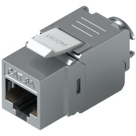   Ubiquiti UniFi UACC-Keystone-Jack-C6A Toolless keystone for terminating a Cat6A Ethernet jack without the use of a punch-down or crimping tool, (12) Keystone Jacks per pack