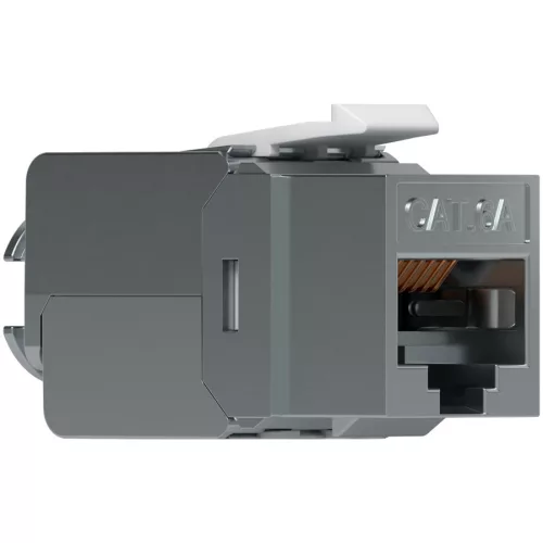 Ubiquiti UniFi UACC-Keystone-Jack-C6A Toolless keystone for terminating a Cat6A Ethernet jack without the use of a punch-down or crimping tool, (12) Keystone Jacks per pack