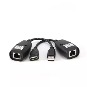   Gembird USB-A 2.0 -> Cat.5e adatkábel hosszabbító fekete max. 30m