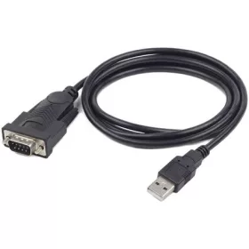   Gembird USB-A 2.0 -> Serial RS-232 M/M adatkábel 1.5m fekete