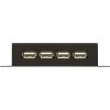 Aten 4db USB-A 2.0 -> RJ45 CAT5e UTP F/F extender fekete