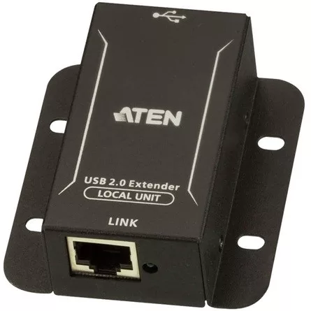 Aten 4db USB-A 2.0 -> RJ45 CAT5e UTP F/F extender fekete