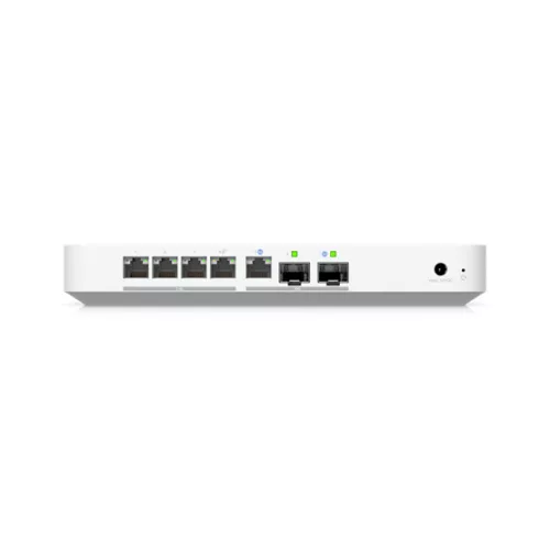 Ubiquiti UniFi UCG-Fiber-EU Desktop 10G Cloud Gateway with integrated PoE switch, Includes full UniFi application suite for device management, 5 Gbps routing with IDS/IPS, 10G SFP+ and (1) 10 ...