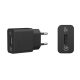 SONY hálózati töltő USB aljzat 15W, PD gyorstöltő 3.0, FEKETE