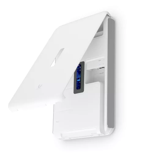 Ubiquiti All-in-one internet gateway, WiFi access point, and UniFi Console with an abundance of PoE ports.