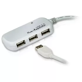   Aten USB-A 2.0 - USB-A 2.0 adatkábel hosszabbító 12m 4-port