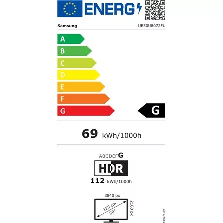 Samsung 50" UE50U8072FUXXH 4K UHD Smart LED TV