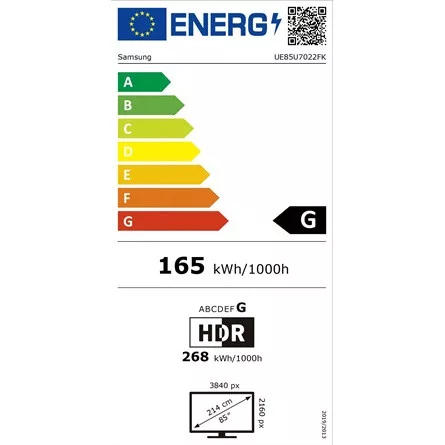 Samsung 85" UE85U7022FKXXH 4K UHD Smart LED TV