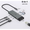 TP-Link UH6120C Hub 6-port 100W USB-C dokkoló szürke