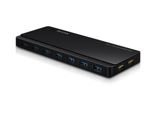 TP-LINK UH720 7 ports USB 3.0 HUB, 2 portos gyorstöltő