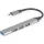 Gembird 4-portos USB-C - USB 3.0 hub szürke