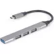 Gembird 4-portos USB-C - USB 3.0 hub szürke