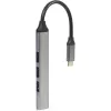 Gembird 4-portos USB-C - USB 3.0 hub szürke